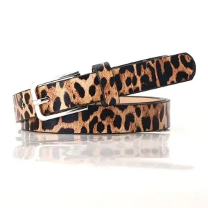 Animal print belt