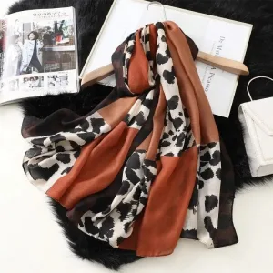 Animal print shawl