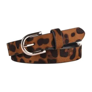 Cheetah print belt