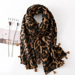 Cheetah print scarf