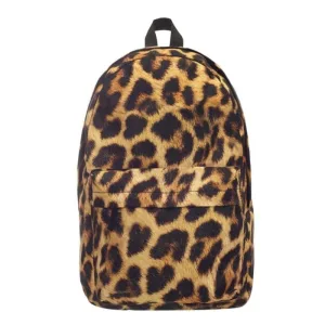Leopard print backpack