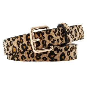 Leopard print belt