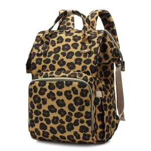 Leopard print maternity bag