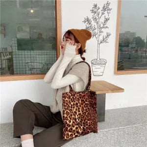 Leopard tote bag