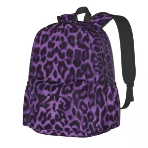 Purple Leopard Backpack
