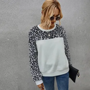 Women's cheetah print sweater