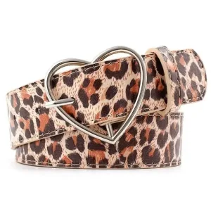 Womens leopard belt