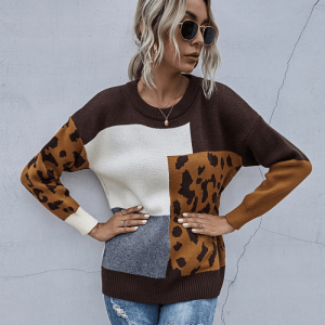 Womens leopard sweater